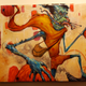 Illustration for article titled Trippy Re-Interpretations of Stan Lees Comic Book Characters at Art Show